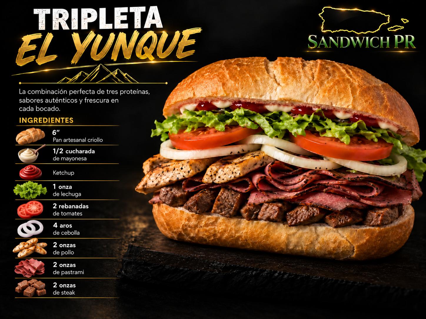 Tripleta El Yunque — Sandwich PR