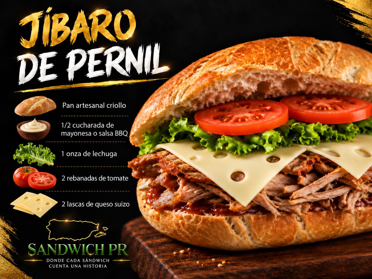 Jíbaro de Pernil — Sandwich PR